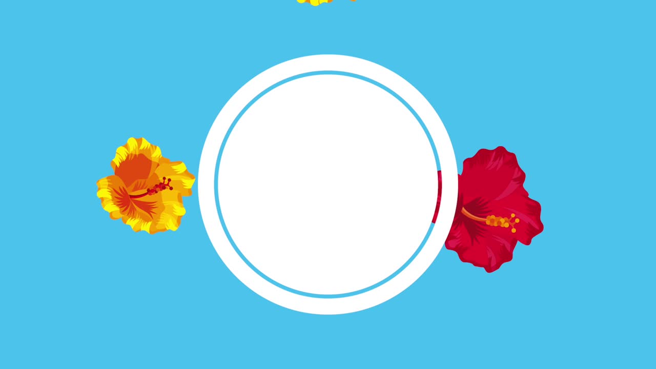 plantilla de verano tropical