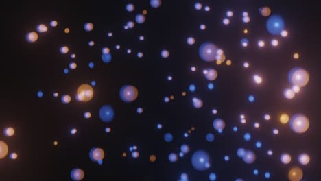 bolas azules y naranjas