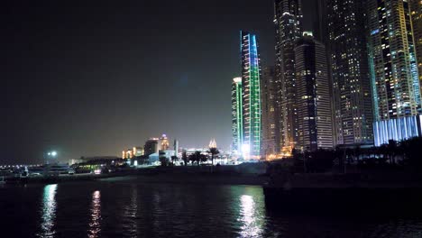 dubai skyline at night