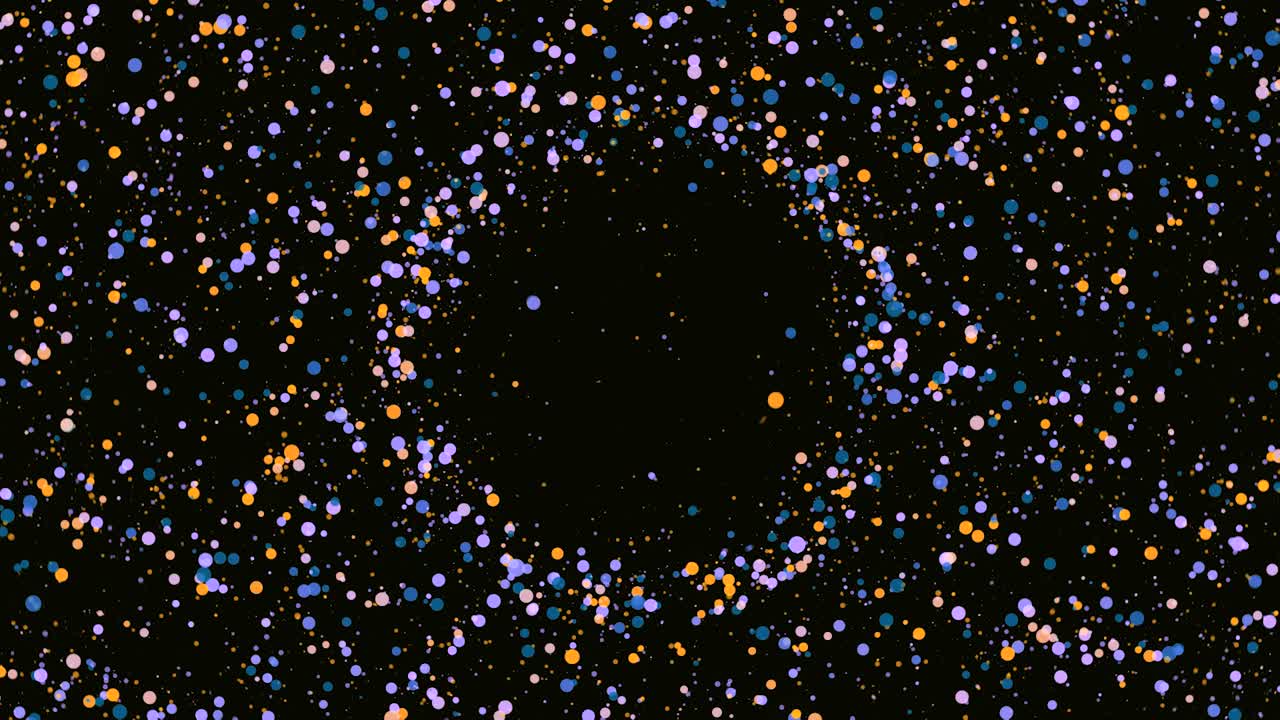 추상적인 다채로운 입자 폭발