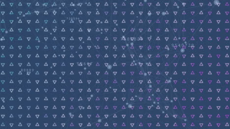 Animation of shapes moving over money text