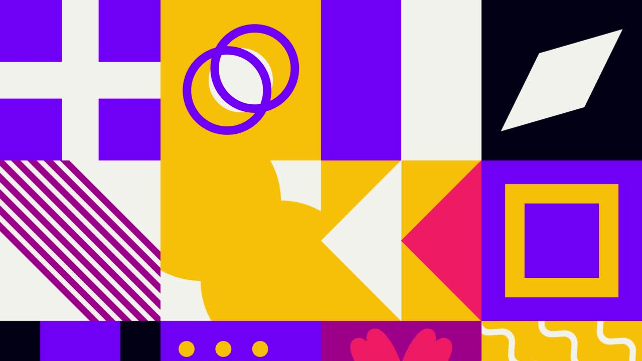 diseño geométrico fondo animado