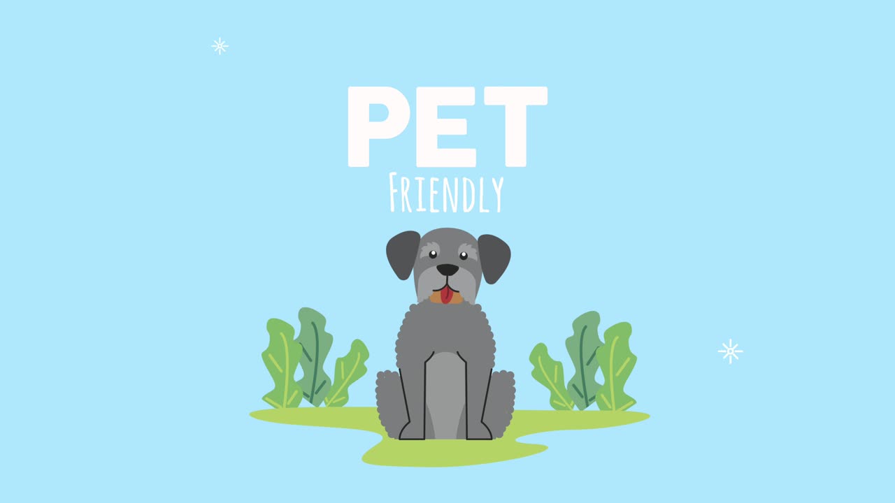 잔디에 있는 슈나우저 개 마스코트