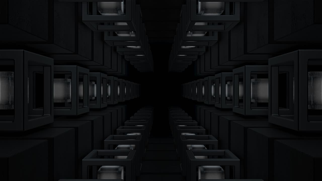 Abstract Futuristic Tunnel