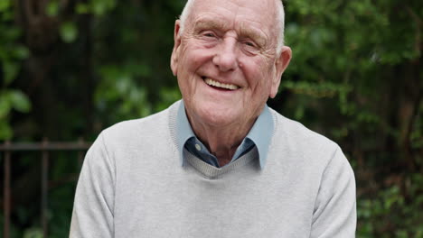 portrait of a happy senior man