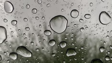 Texture-water-drops-on-the-white-glass---background