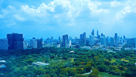 time lapse beautiful cityscape in bangkok city thailand