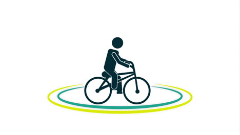 自転車に乗っている人