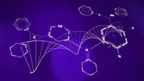 Animación-Del-Procesamiento-De-Datos-Científicos-Sobre-La-Cadena-De-ADN.