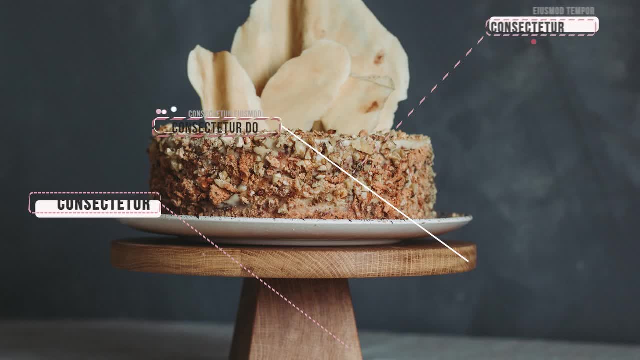 Woman Decorating and Presenting Cakes in the Kitchen