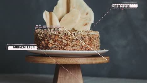 woman decorating and presenting cakes in the kitchen