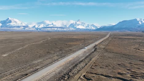 patagonia road at el chalten in santa cruz argentina