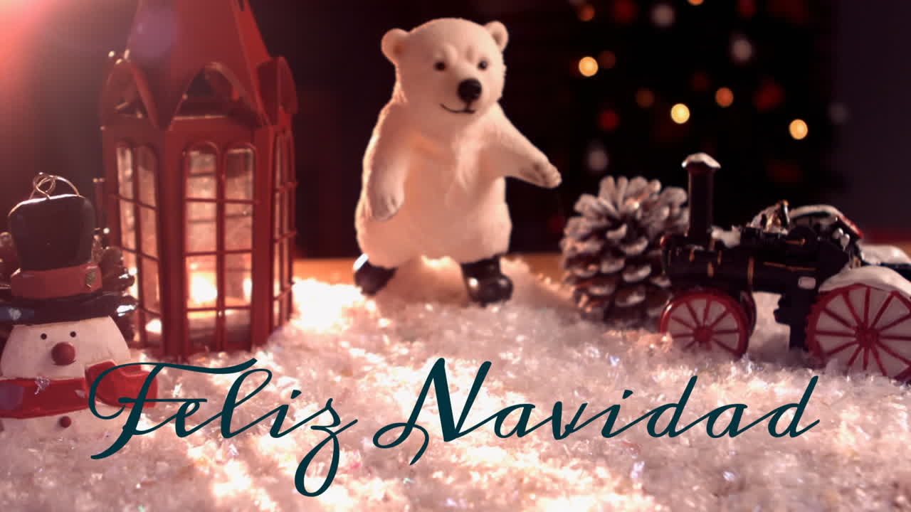 feliz navidad escrito sobre las decoraciones de navidad