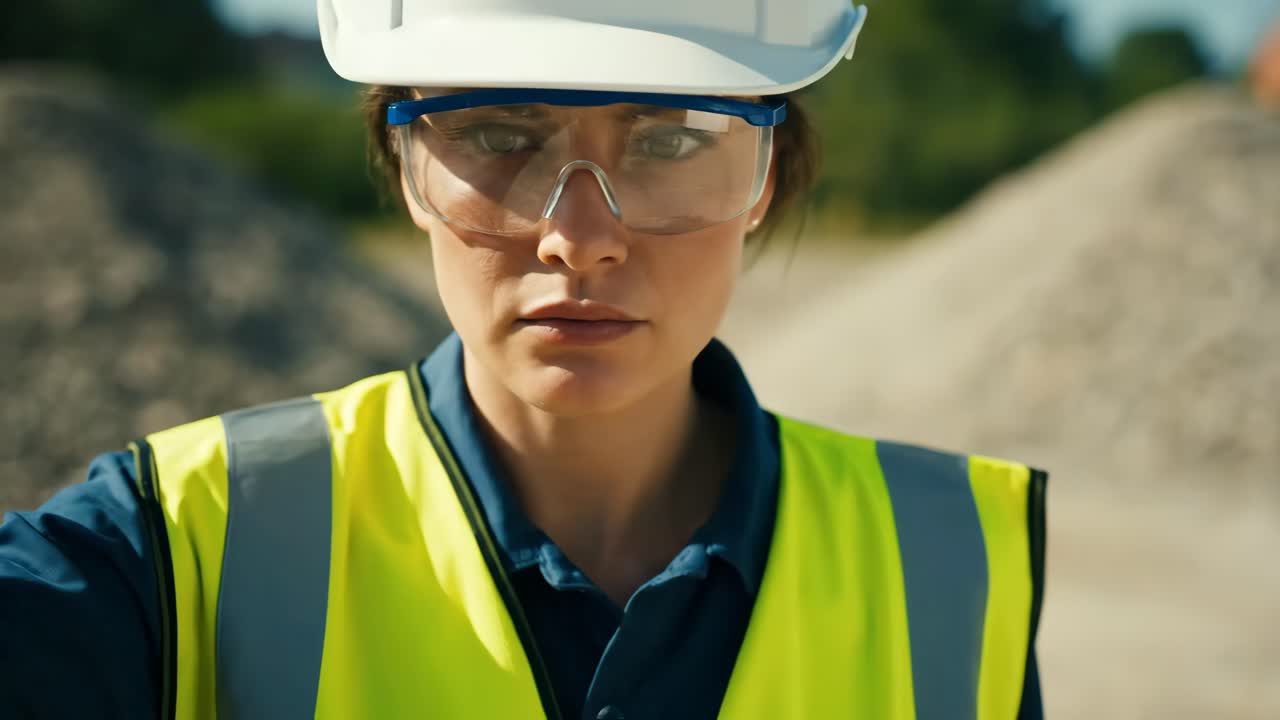 trabajador de la construcción en el sitio