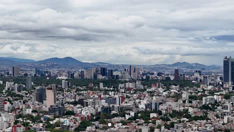 timelapse at mexico city during cloudy day