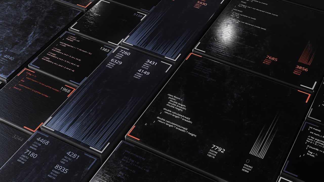 미래의 디지털 인터페이스 스크린