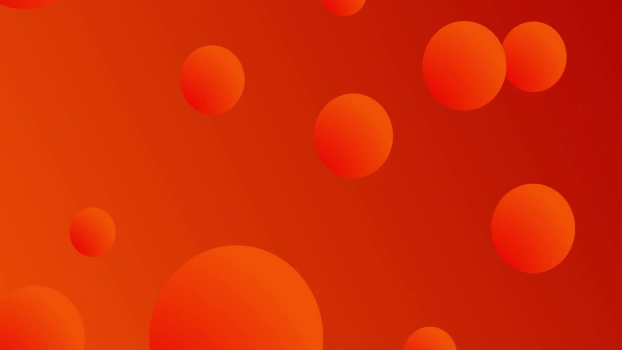 Animation of spots on red background