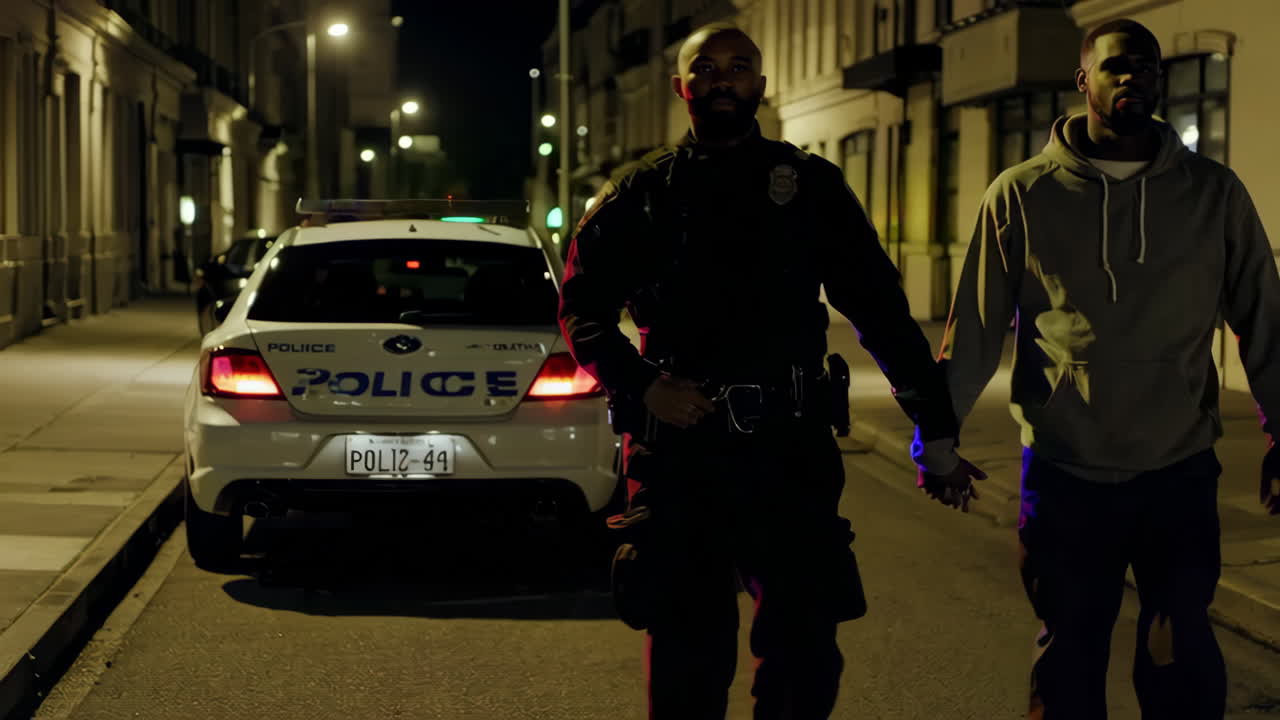 Police Arrest at Night