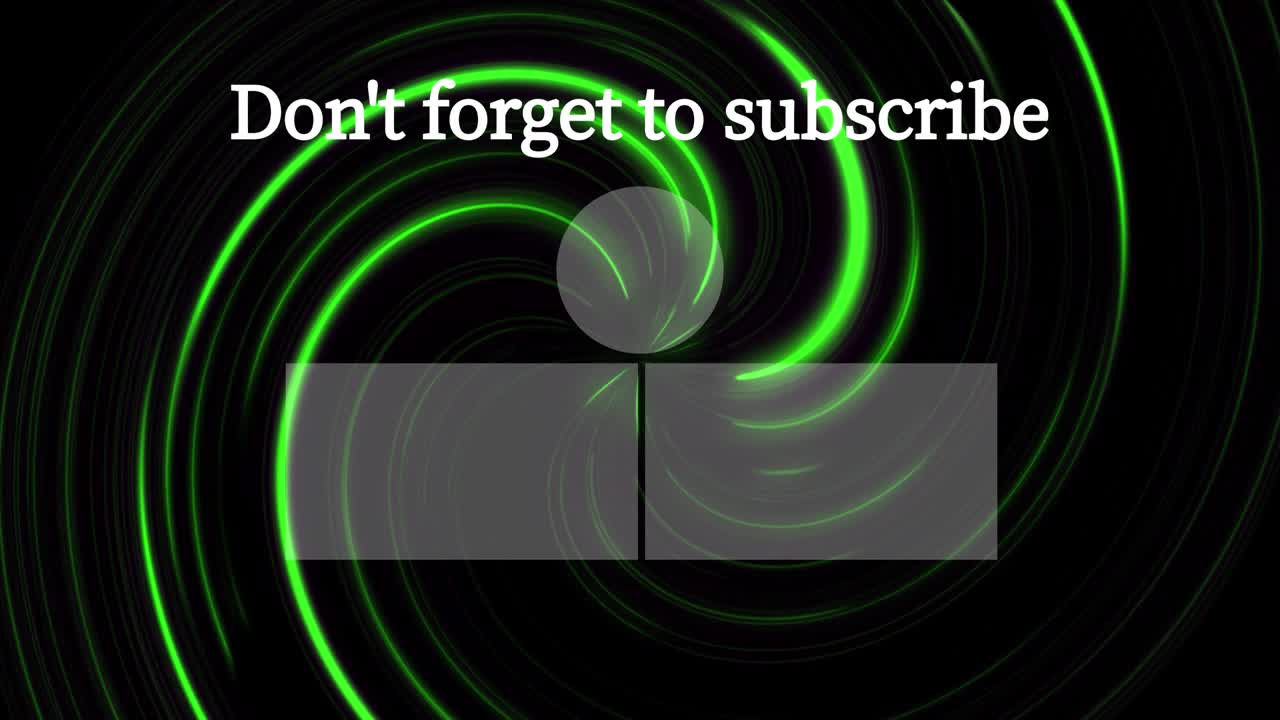 보르텍스 네온 엔드 카드 엔딩 스크린 모션 그래픽