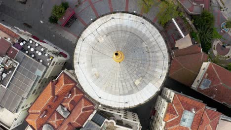 galata tower and istanbul city aerial view