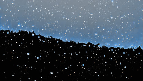 dark rainy night atmosphere captured animated overlay, transparent 4k video, alpha channel, prores