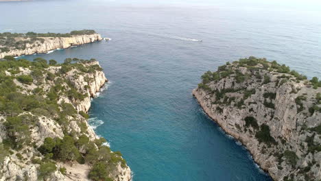 Drohnenaufnahmen-Von-Calanque-In-Cassis,-Südfrankreich