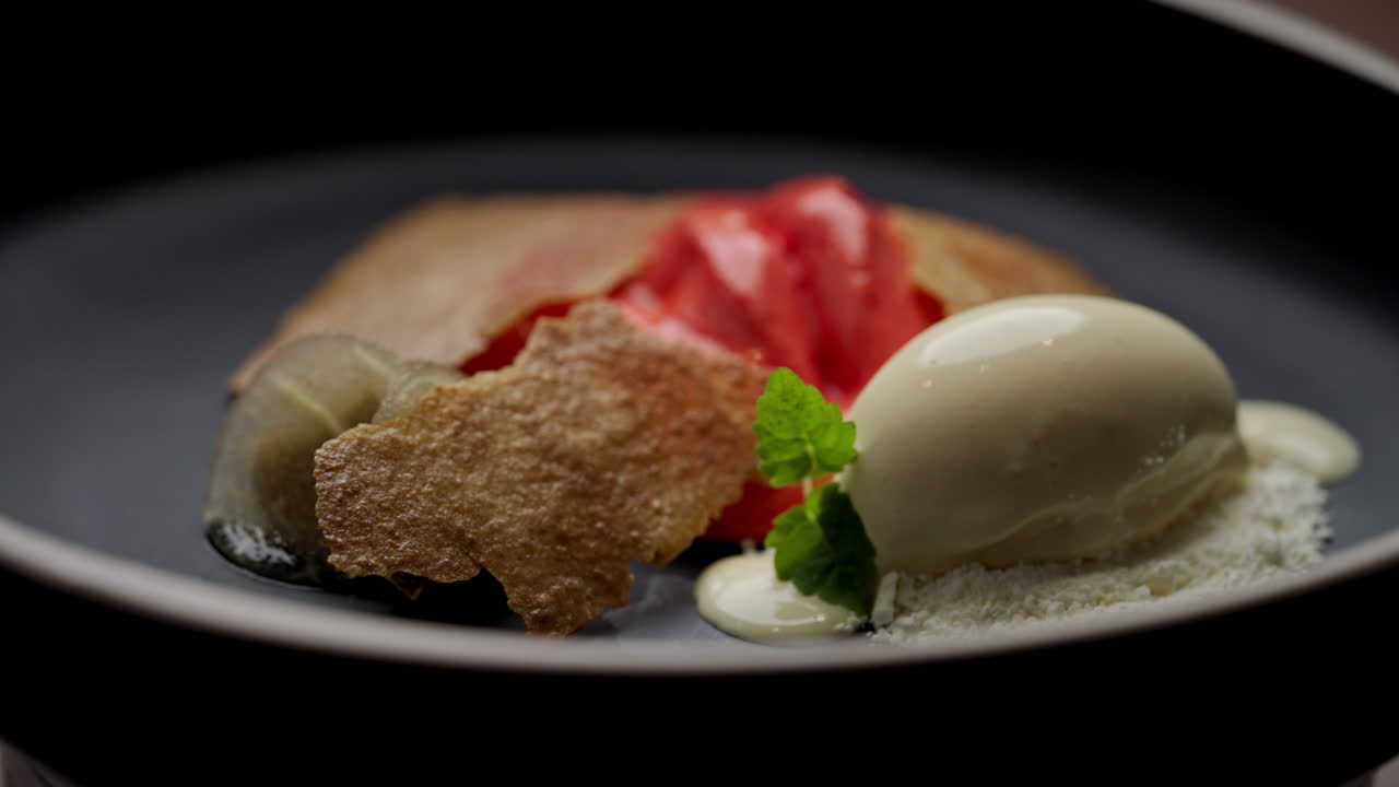 Gourmet Dessert Presentation