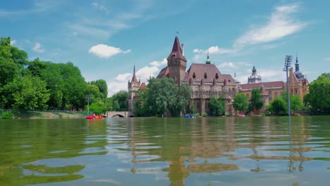 budapest vajdahunyad castle 4, continue shot, full shot view