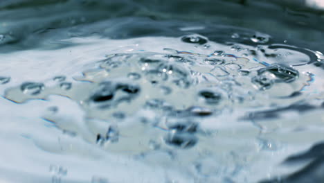 bubbles rising on waters surface