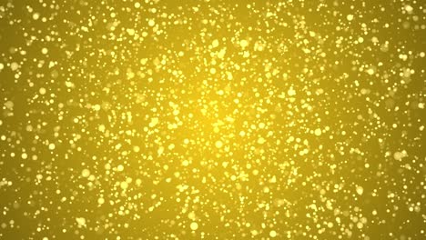 fondo de brillo dorado con brillo brillante luz confeti. abstractas partículas de oro fondo de movimiento
