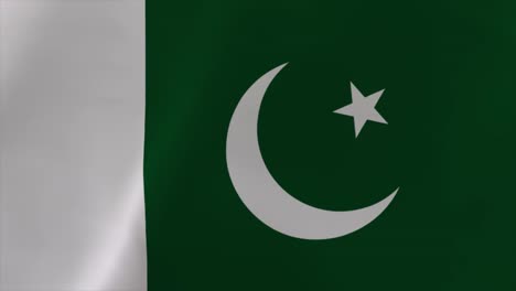 la bandera de pakistán agitando animación 4k fondo de papel tapiz en movimiento