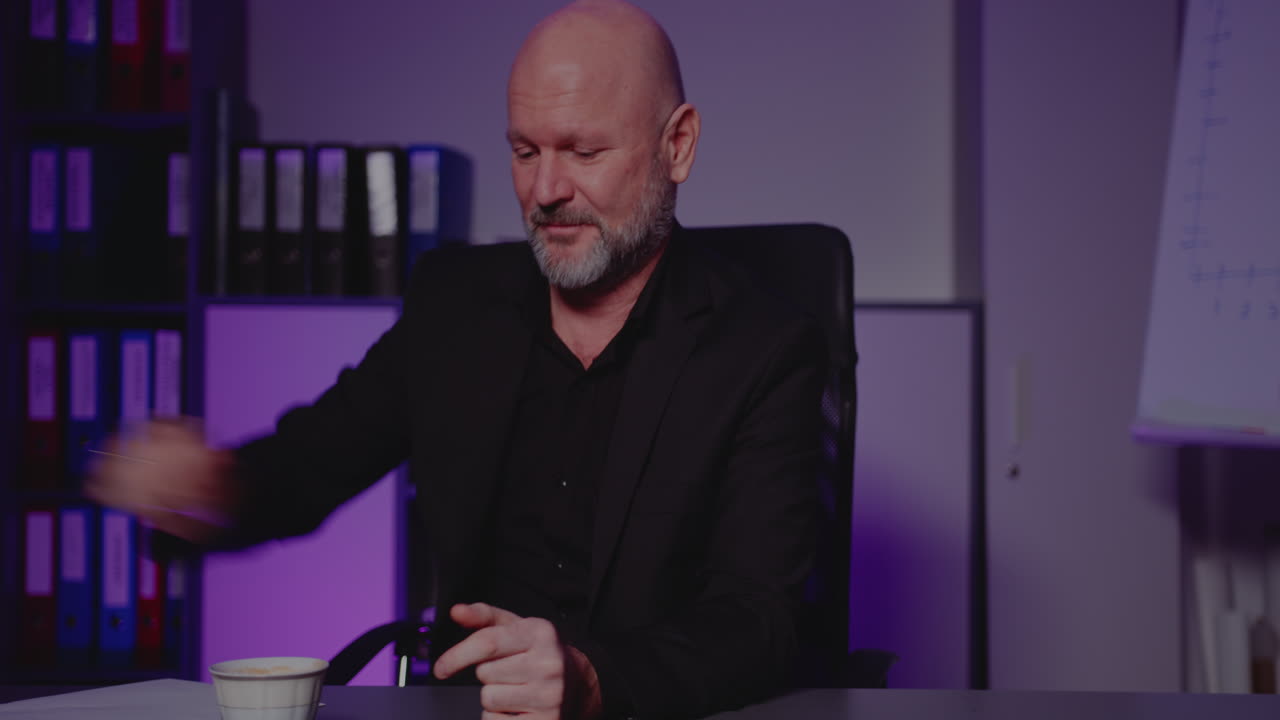 Depressed Businessman in Office