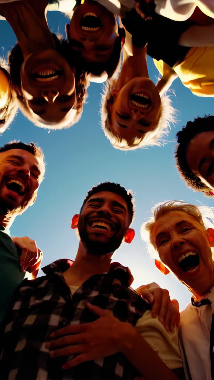 Un gruppo di amici che ridono insieme
