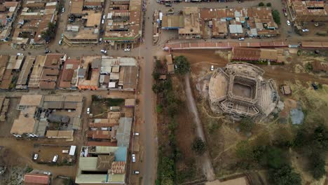 drone view of the rural kenya