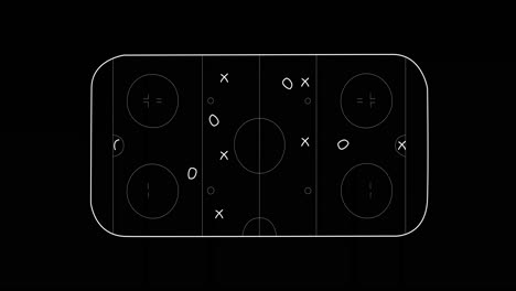 animation of game plan on blackboard