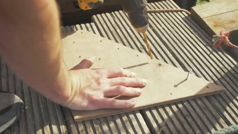 drilling countersink for screws in plywood