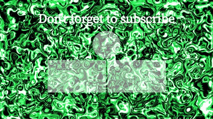 Liquid metal moves end card ending screen motion graphics