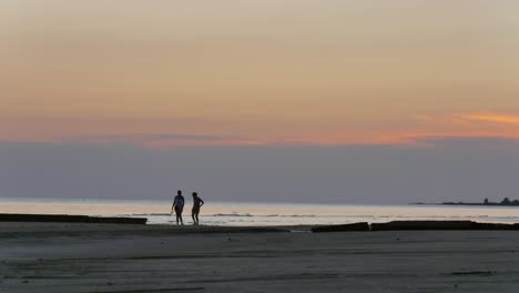 lapso de tiempo al atardecer