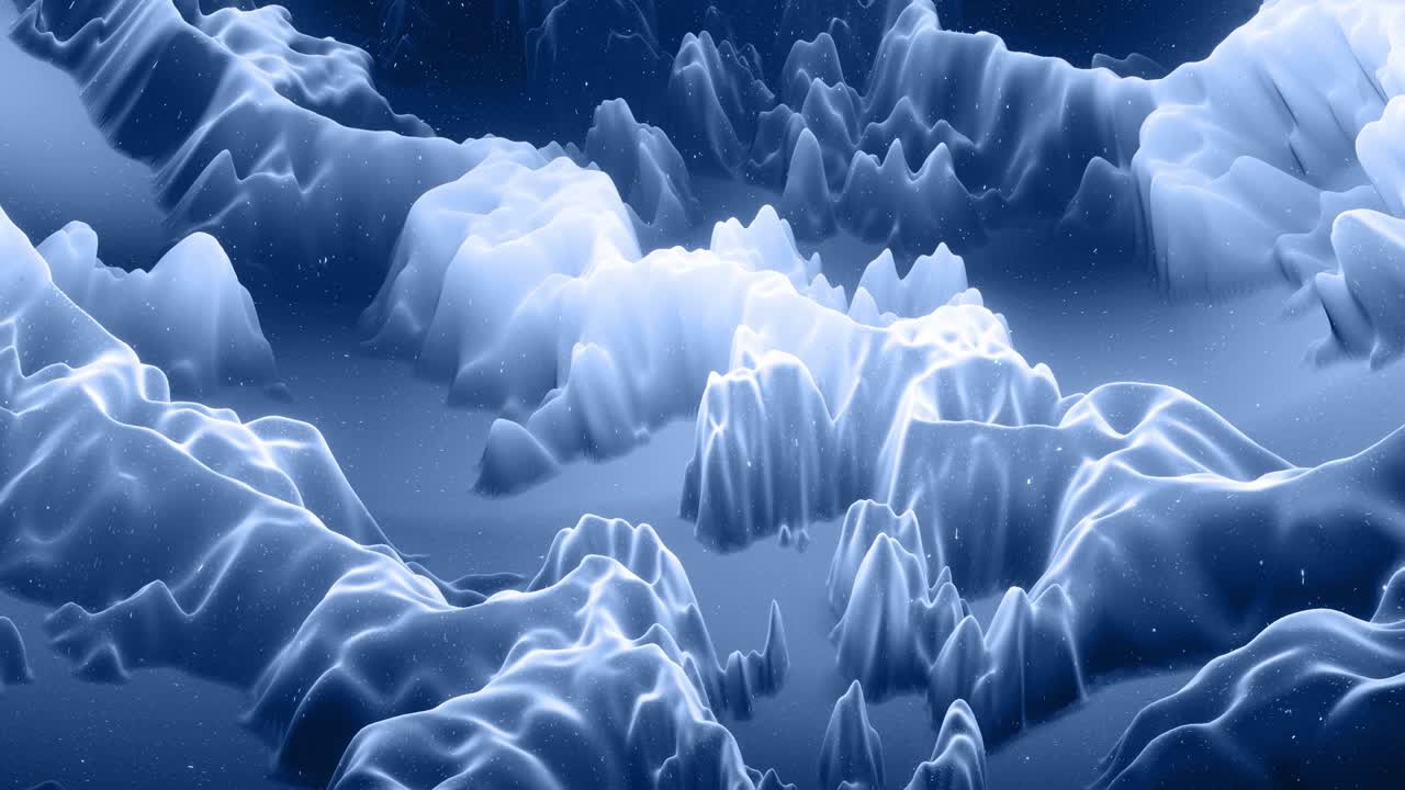 아름답고 추상적인 3d 표면, 반이는 반거리, 추상 3d 파동이 루프로 표면에 달립니다. 검은 회색 그라디언트, 가운 내부 반이는 부드러운 매트 재료, 부드럽게 4k 애니메이션.