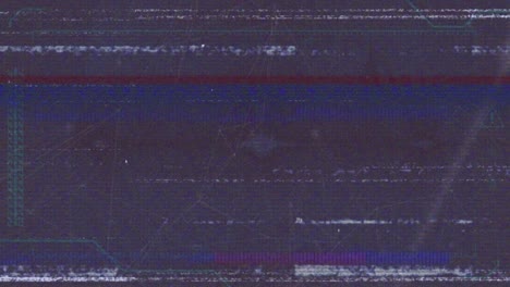 animation of connections over screen with glitch