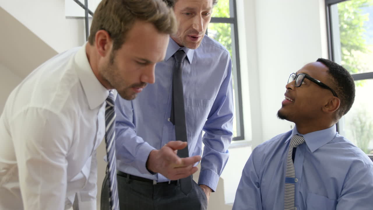 Business people working together