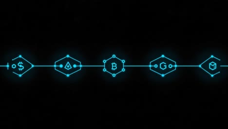 a journey through digital currency symbols: unveiling the connections between dollar, bitcoin, and other cryptocurrency icons in a modern, neon-inspired design