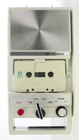 cassette tape in vertical