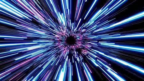 hyperspace tunnel with neon colors