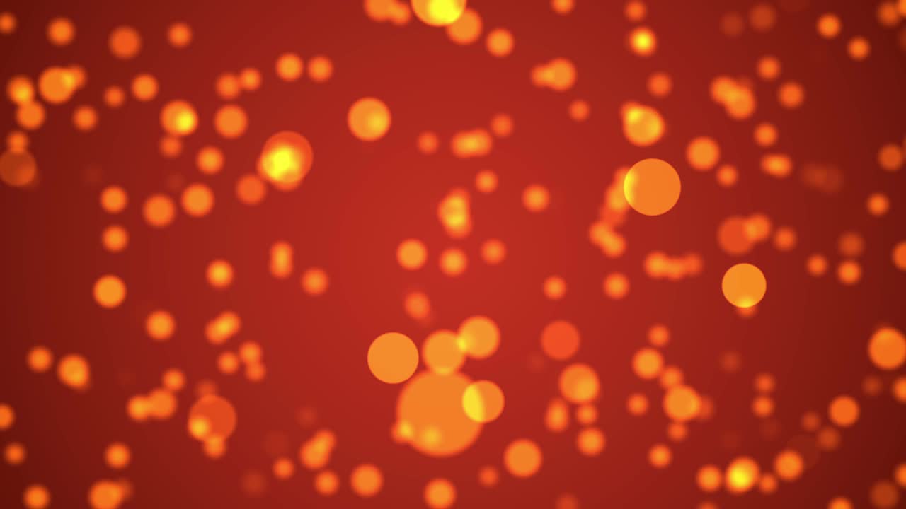추상적인 보케 오렌지 입자