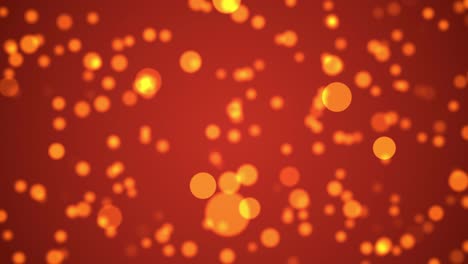 partículas abstractas de color naranja bokeh