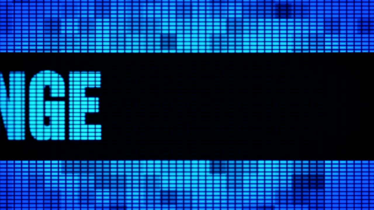 Time for Change Front Text Scrolling LED Wall Pannel Display Sign Board