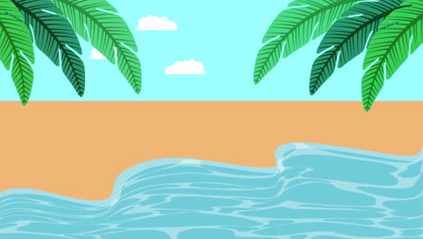 escena del mar en verano