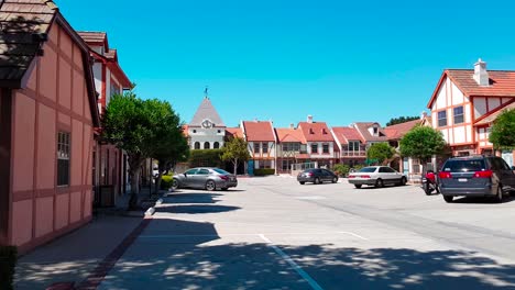 Shot of the Royal Copenhagen Inn Motel in Solvang, California, USA