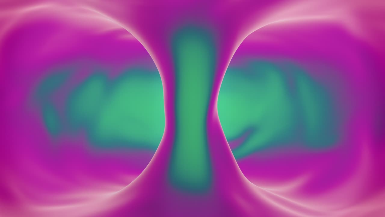 Abstract Rotating Pink and Cyan Substance